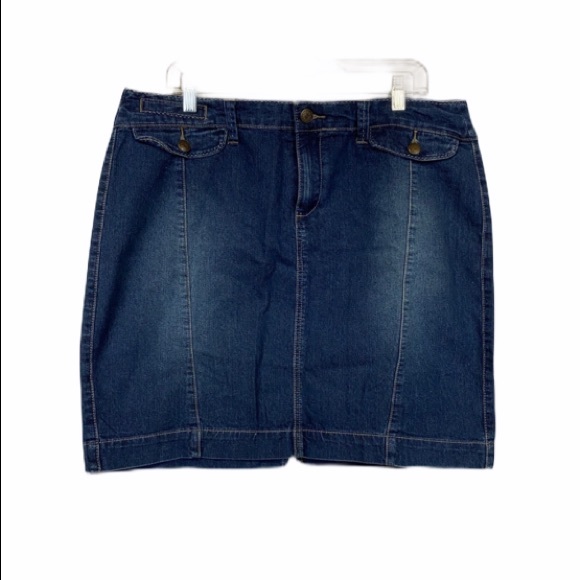 Blue Jean Mini‎ Skirt 16 - Picture 1 of 8